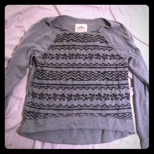 Gray Hollister Long Sleeve Shirt